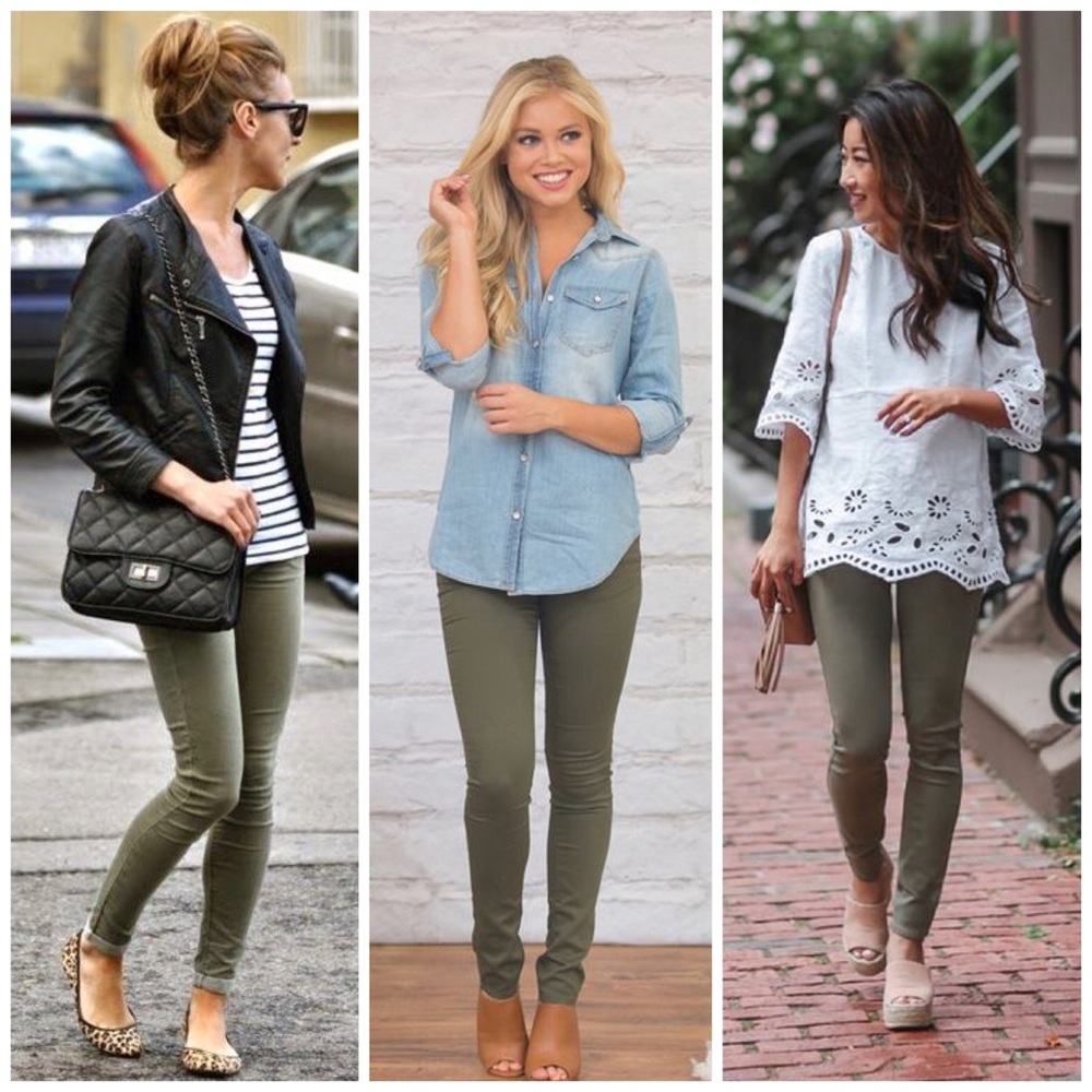 🆕🌸 Olive 5 Pocket Skinny Ponte Pant